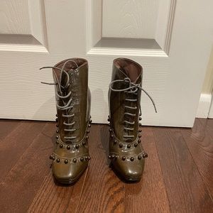 Rare Missoni Patent Lace Up Booties